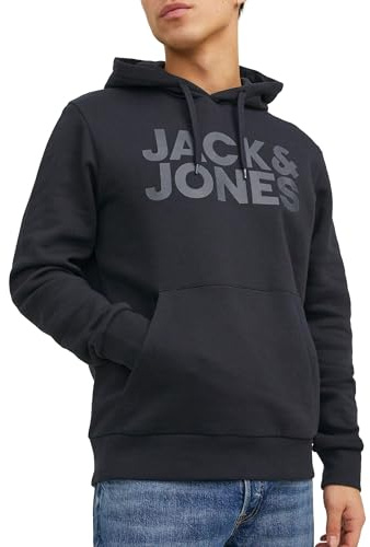 JACK & JONES Male Hoodie Logo Hoodie, S