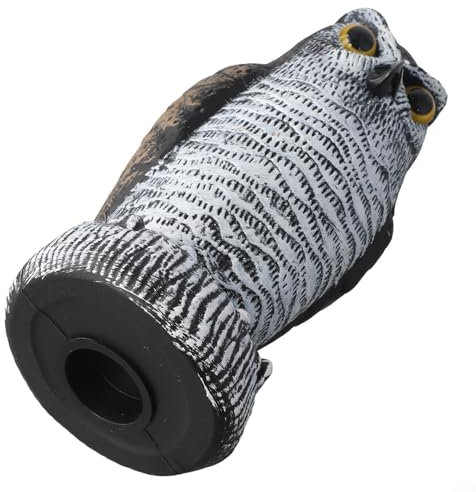 Gartenskulptur Eule Vögel leichte und realistische Outdoor-Dekoration (A)