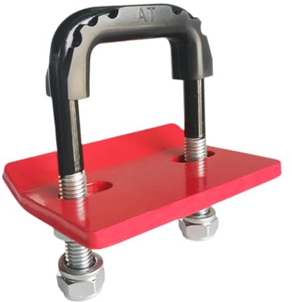 F Fityle Hitch Tightener Anti Rattle Clamp Heavy Duty Anti Rust Bike Rack Cargo Carrier with Rubber Isolators Hitch Stabilizer Steel, Red