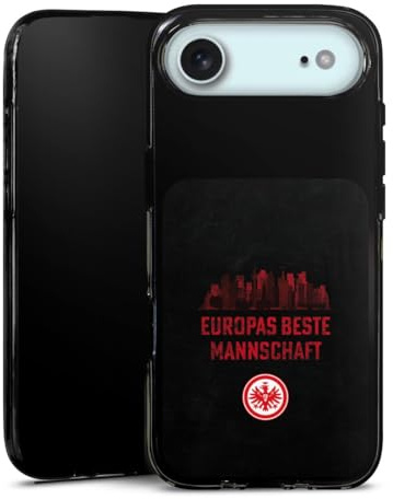 Silikon Hülle kompatibel mit Apple iPhone Air Case schwarz Handyhülle Eintracht Frankfurt Fanartikel Europameisterschaft