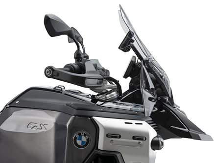 Puig 22317H Front Deflectors Extended, aerodynamic protectors in high-impact acrylic with metal supports, TÜV approved and wind-optimized design, Smoke