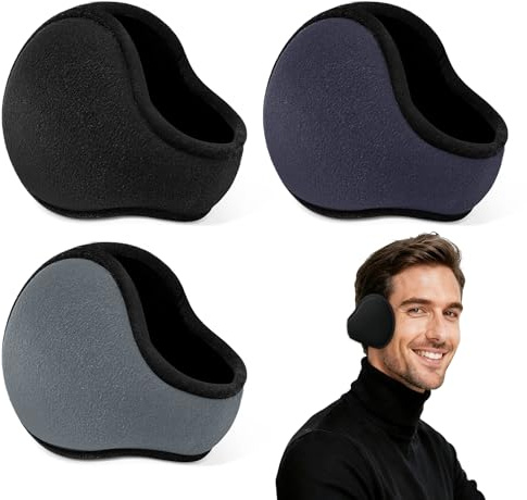 Koxtyzo 3 Pièces Cache-oreilles pour Hommes et Femmes, Classique Toison, Unisexe Pliables Cache Oreille d'hiver