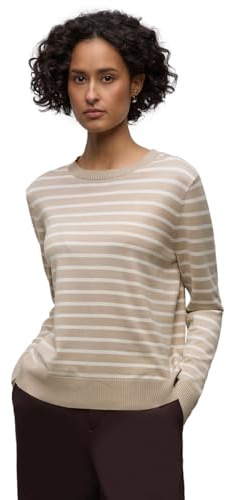 Street One Gestreifter Pullover Cotton beige 46