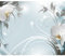 decomonkey Fototapete Abstrakt Orchidee 350x256 cm XL Tapete Wandbild Wandbild Bild Fototapeten Tapeten Wandtapete Wandtapete Blumen Ornament Modern