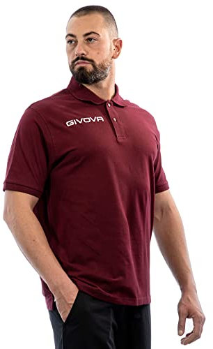 Givova Polo Cotone Piquet Summer GRANATA Tg. XS