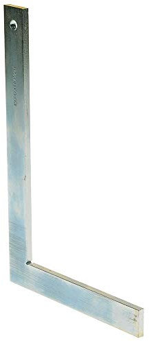 JeCo Profi Schlosserwinkel - Flachwinkel - Schenkellänge 100x70mm - Aus Stahl, verzinkt - Für Anreiß- und Richtarbeiten