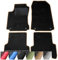 moto-MOLTICO Fußmatten Auto - Velours Autoteppiche passend für Mercedes-Benz A-Klasse W169 (2004-2012) - 4-teiliges Set - Schwarze Automatten mit Beigen Ziernähten