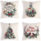 Foyaya Kissenhülle 35x35cm 4er Set Weihnachten Kissenbezug,Quadrat Dekor Kopfkissenbezug Samt mit Reißverschluss Kissenbezüge für Zierkissen Dekokissen Sofakissen