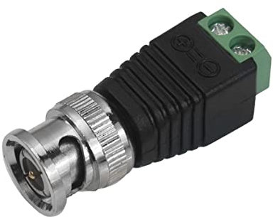 Hohlstecker Cinch BNC Stecker Buchse Kupplung Adapter Schraubklemme LED Kamera (BNC-Kupplung)