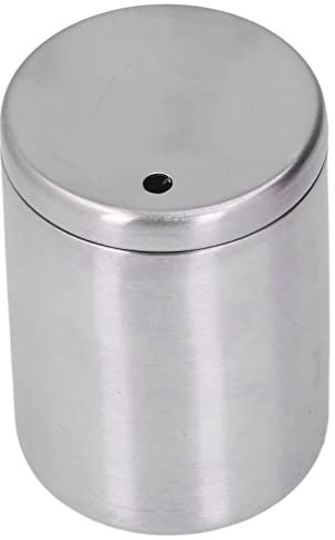 BuyWeek Zahnstocherspender, Edelstahl Zahnstocherhalter Langlebig Sturzfestes Zahnstocher Spender für Familien Hotel Restaurants (Silber)