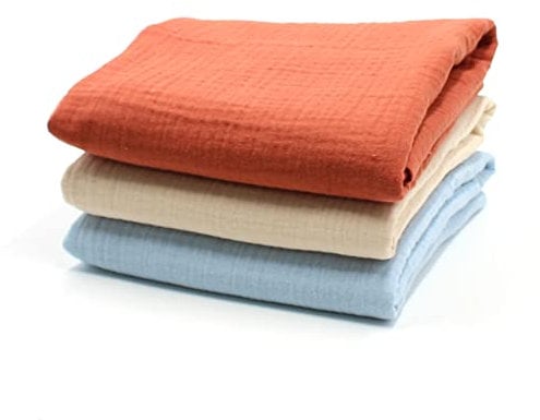 VmG-Store 3x Musselin Set je 0,5m x 1,35m Double Gauze Stoff 100% Baumwollstoff Tex Standard 100 (Set16, 3er Set je 0,5m)