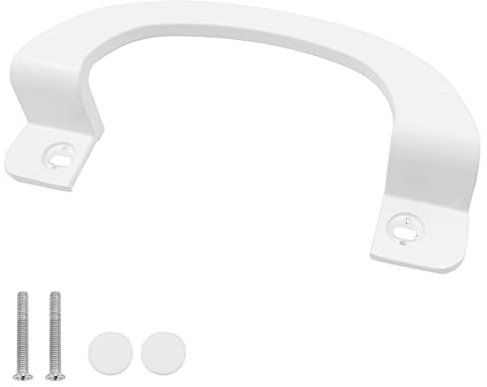 ZONADAH Tirador de puerta corredera de aleación de aluminio, 200 mm, centro del agujero de 170 mm, para puerta de cristal de balcón, cuarto de baño, puerta de almacenamiento (blanco)