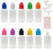XIAONAN 20 Pack x 30ml LDPE Plastic Liquid Water Squeezable Eye Dropper Empty Bottles (Bottles + Mixed Colour Caps + Tips + Funnel + Label)