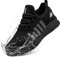 FLOWING PLUME Wasserdicht Laufschuhe Herren Sportschuhe Leicht Turnschuhe Running Schuhe Walkingschuhe Atmungsaktiv Joggingschuhe Fitness Sneaker (Schwarz Weiß,47EU)