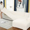 BOLUXIU Housse de canapé, Housse de canapé Extensible d’Angle Housse de canapé Extensible pour 1/2/3/4 Places (Le canapé d’Angle en Forme de L en nécessite Deux), Blanc, 1 place:90-140cm