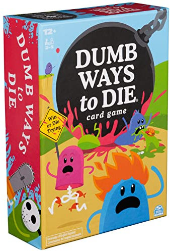 Spin Master Games Dumb Ways to Die Kartenspiel basiert auf viralem Video, Kartenspiele für Erwachsene, Spiele für Erwachsene, lustige Spiele für Familien und Kinder ab 12 Jahren