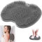 Utschfestes Silikon-Massagepad, Rückenschrubber, Wäscher Massagegerät Dusche mit Saugnapf Silikon, Massager-Reiniger, Silikons Dusch Rückenschrubber, Badematte für Peeling,Badematten(Grau)