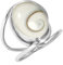 Jeweloporium 925 Silber Ringe für Frauen Weiß Natürlich Shiva-Auge Edelstein Boho Silber Ringe Größe 54(17.2) Engagement Geschenk Handgefertigt Schmuck