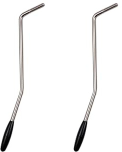 Savagrow 2pcs Tremolo Arm Whammy Bar with Tip,6mm & 5mm Thread,Silver