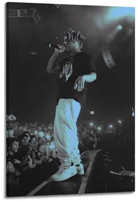 ALOEU Juice Wrld Musikalbum, klassisches Filmbild, Poster, Collage, Leinwand, Vintage-Filmkunstdrucke, moderne Leinwandkunst, Bilder für Wohnzimmer, Schlafzimmer, 61 x 91,4 cm