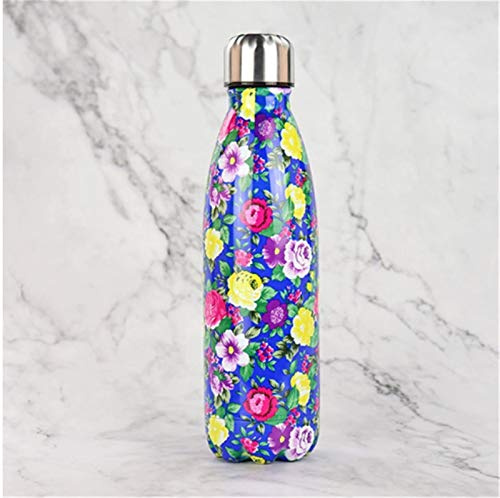 Bouteille de coca de 500 ml, nouvelle bouteille d'eau pour sports de plein air, bouteille sous vide, en acier inoxydable 304, pot de tasse d'eau de voyage personnalisé (couleur : D)