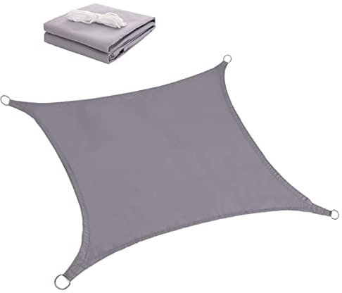 OFFSCH 1stück Quadratisches Sonnensegel Polyester Wasserdichtes Schattenspender Für Garten Terrasse Und Pool Uv-Schutz