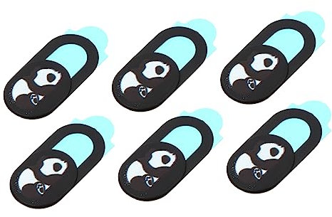 Homoyoyo 6pcs Cartoon Webcam Cover Slider Ultra-thin Privacy Protectors for Laptop Tablet Desktop Easy to Use Movable Slider Material Heat Resistant