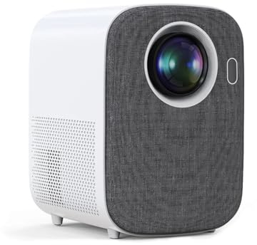 QUYNAGER QUYNAGER Mini Projector 6000 Lumens 1080P Android 9 LED Video Beamer 4K 5G Smart Home Theater Airplay Bluetoooth (D As shown)