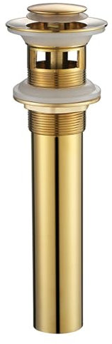 Piletta Lavandino Piletta Bidet Universale Piletta Pop-up in Ottone con Anello di Tenuta per Bagno Piletta Bidet Universale oro