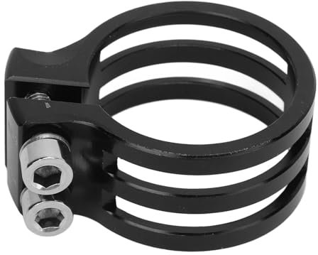 Hominas Fahrrad Sattelkloben, Fahrrad Sattelklemme 34,9 mm Sattelstützenklemme Schwarz für MTB und Rennrad