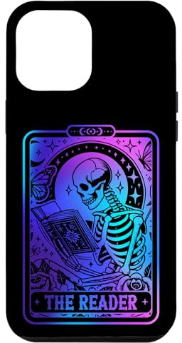 Hülle für iPhone 15 Plus The Reader Skeleton Book Lover Tarot Card Reading Readers