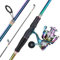 Sougayilang Spinning Angel Combo, 2-teilige Bunte tragbare leichte Angelrute mit super glatter Angelrolle für Süßwasser und Salzwasser-2.1