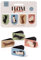 Puckator - Lot de 4 marque-pages magnétiques spéciaux - chats - Feline Fine