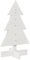 vidaXL Arbre de Noël en Bois pour décoration Blanc 60 cm pin Massif, décoration de Sapin de Noël en Bois, Sapin de Noël en Bois, Sapin de Noël en Bois Massif