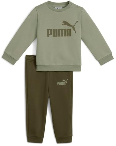 PUMA Unisex Baby Minicats Ess Crew Set Fl Inf Trainingsanzug, Lux Army, 86 EU