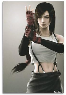 VBYTAXTWJ Poster des Films Final Fantasy VII, dekoratives Gemälde, Leinwand, Wandposter und Kunstdruck, moderne Familienschlafzimmer-Dekoration, Poster, 20 x 30 cm