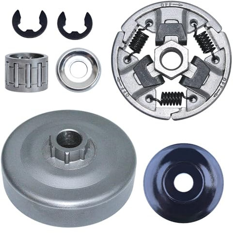 AUMEL - Juego de embrague para Stihl MS260 MS260Pro MS260C 026 026Pro con arandela de embrague Cubierta de embrague Rodamiento de agujas E-Clip Motosierra