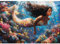 lamplig Puzzles for Adults 1000 Pieces - Little Mermaid Ocean Beach Sea Coral - 1000 Piece Puzzles with Letters on Back - Jigsaw Puzzles 1000 Pieces for Fun Game Nights - 27.6 L X 20.5 W, 1:1 Poster