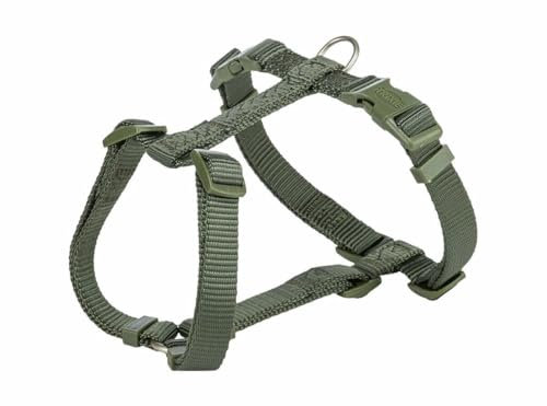 TRIXIE Premium Geschirr, L – XL, 75–120 cm/25 mm, Olivgrün