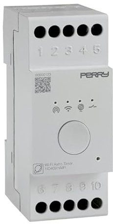 ECI ELETTROFORNITURE PERRY 1IO 4091WIFI Interruttore orario astronomico Wi-Fi multifunzione con Hotspot - 2 DIN.