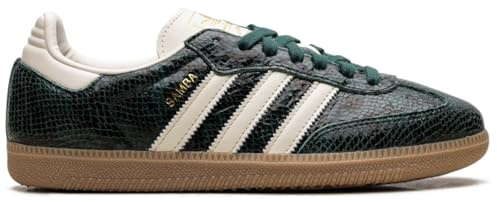 adidas Women's Samba OG Sneakers, Snakeskin Collegiate Green, 8 UK