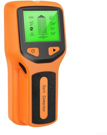 5-in-1 Wall Detector with Edge and Centre Stud Finder, Intelligent Microprocessor for Wood, Metal, Pipe and AC Wire Detection in Wall Floors Ceilings
