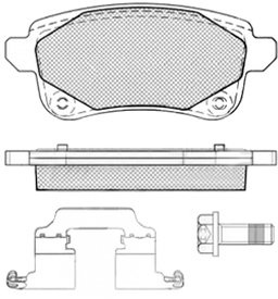 Borg & Beck BBP2539 Rear Brake Pads To Fit Renault Espace V 4WD 1 6 2/15-
