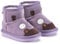 Snugs Boots Kinderstiefel aus Lammfell und Wild-Leder Stiefel für Kinder Jungen und Mädchen Lammfellschuhe, Lila, 22