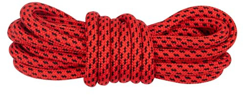 Lakeland Active Grasmoor Walking Boot Laces - Red-Black - 200 cm - 79 inch (2 Pairs)