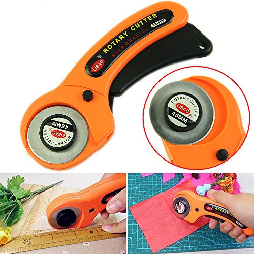 ECMQS Rotatif 45mm Coupeur Quilters Prime Couture Quilting Coupe De Tissu Artisanat Outil