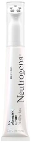 Neutrogena Healthy Lips Plumping Serum, Lip Enhancer with Peptides Nourishes and Promotes the Appearance of Naturally Fuller and Plumper-Looking Lips, 0.5 fl. oz