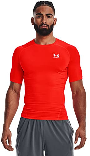 Under Armour Herren Comp Ss kurzärmliges T-shirt, Red / White, XL, 1361518