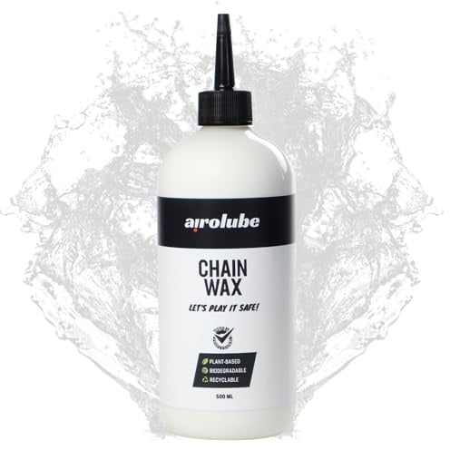 Airolube Kettenwachs - Großartiger Schutz gegen Wasser und Schmutz - Biologisch Abbaubar und Nachhaltige - Stabile Schmierwirkung - 500ml Flasche