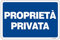 Goodvia Cartello Proprieta Privata Metallo 20x30cm, Segnaletica Proprietà Privata in Alluminio Targa Proprietà Privata Riflettente, Impermeabile e Resistente ai Raggi UV